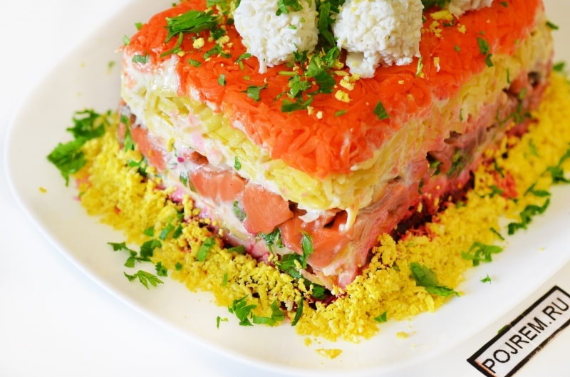 Салат с соленой красной рыбой - пошаговый рецепт с фото на апекс124.рф
