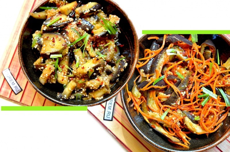 Рецепт быстрого приготовления баклажан по-корейски