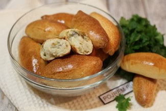 Пирожки с картошкой и грибами в духовке