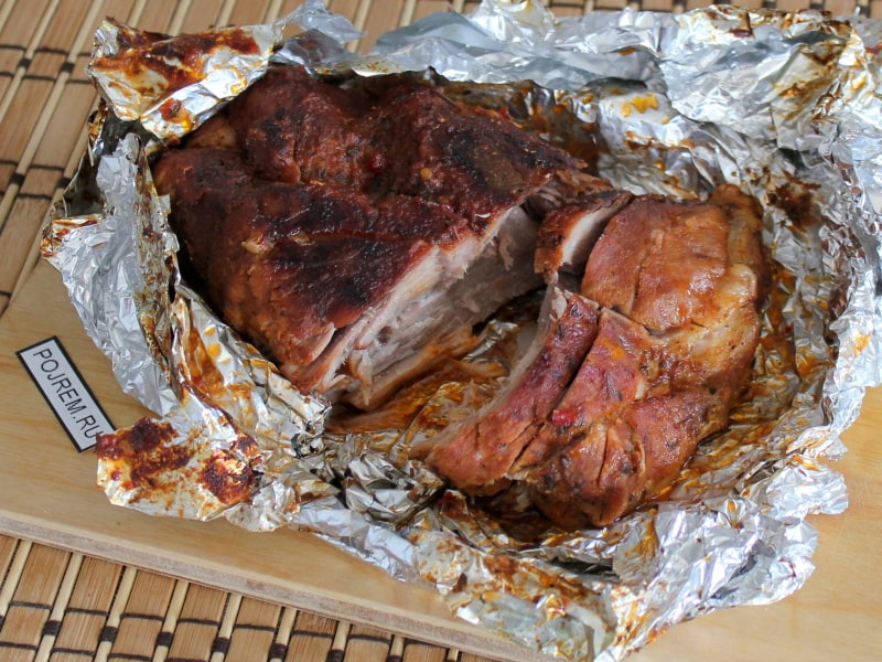 Свинина в фольге запеченная в духовке - 49 рецептов с фото