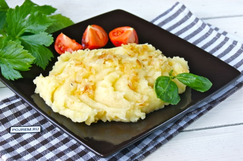 Картофельное пюре с луком — пошаговый рецепт с фото
